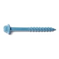 Torquemaster Masonry Screw, 5/16" Dia., Hex, 3 1/4 in L, Steel Blue Ruspert, 50 PK 54277